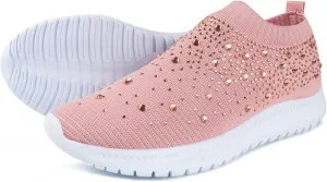 Running Shoes For Women Arch Support Walking Shoes Slip on Sock Sneakers Mesh Loafers Fashion Athletic Tennis Shoes