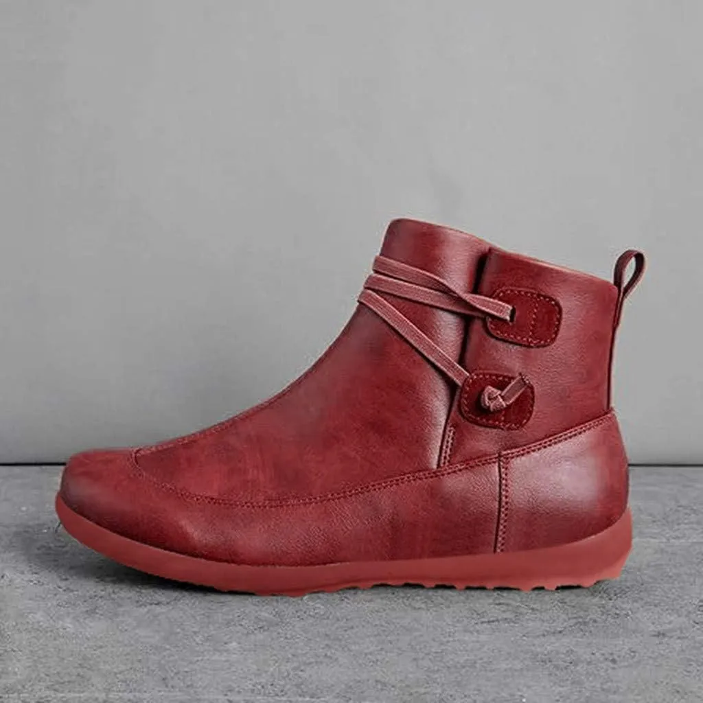 SBGMoSJ Womens Ankle Boots Wide Calf High Heel Ankle Boots for Women Flat Ankle Boots Women Size 11 Womens Black Leather Ankle Boots Women Brown Ankle Boots