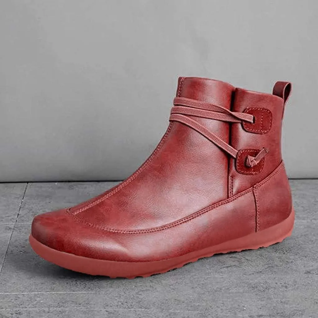 SBGMoSJ Womens Ankle Boots Wide Calf High Heel Ankle Boots for Women Flat Ankle Boots Women Size 11 Womens Black Leather Ankle Boots Women Brown Ankle Boots