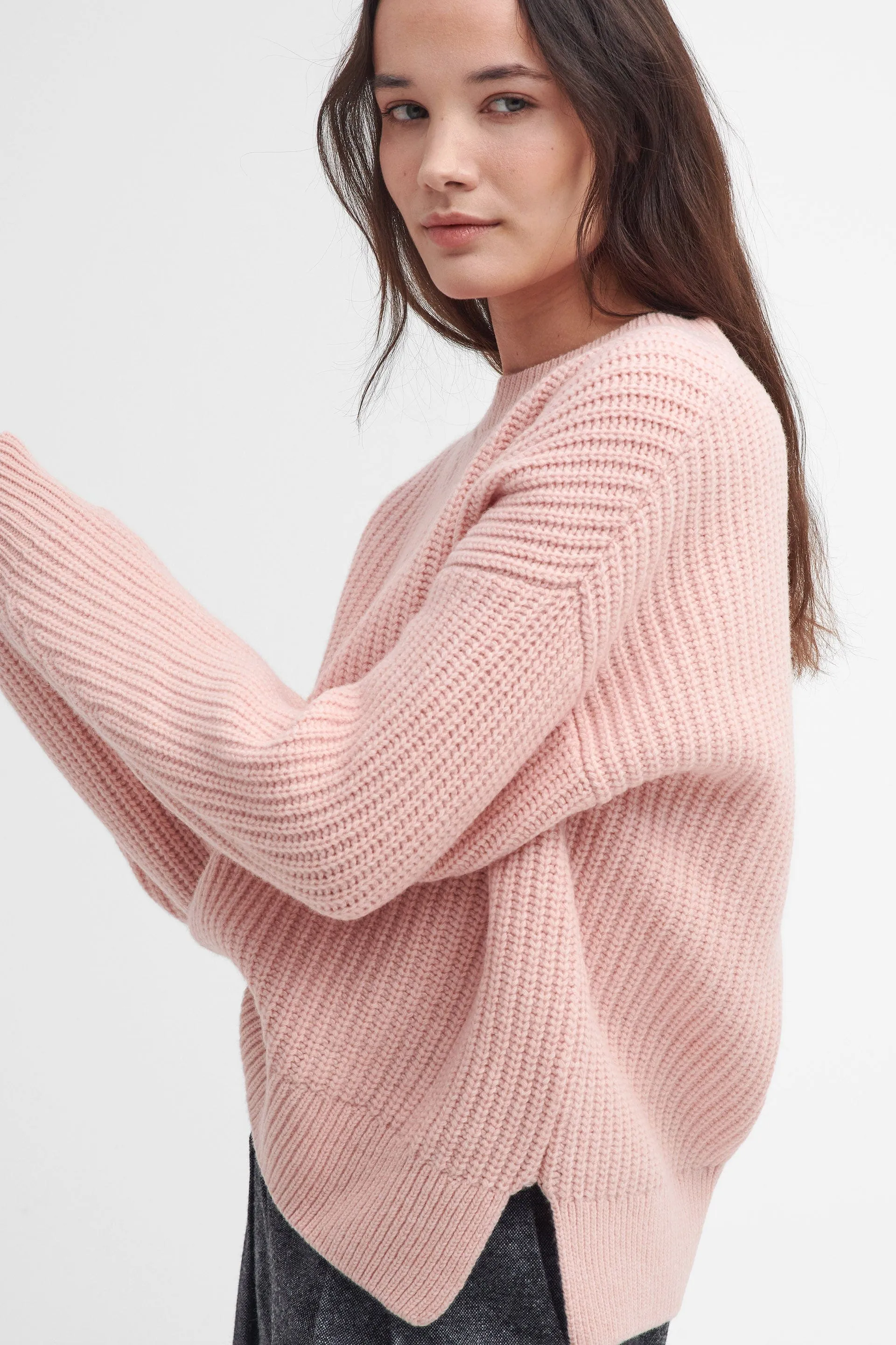 Scarlett Knitted Jumper - Mahogany Rose