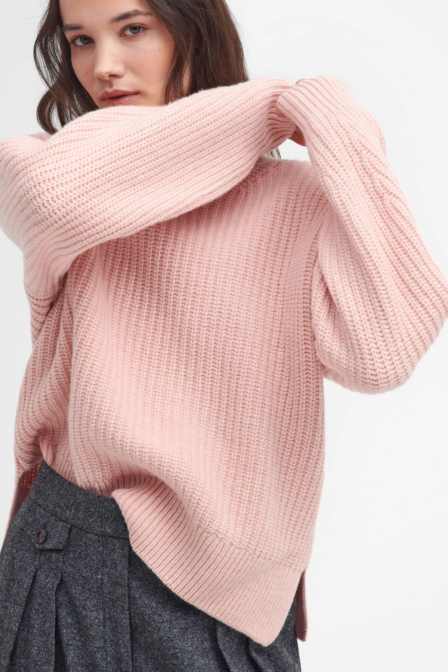 Scarlett Knitted Jumper - Mahogany Rose