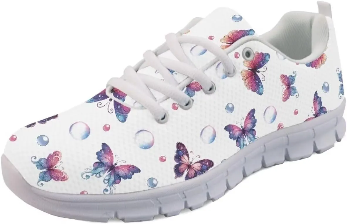 Shoes Women Casual Cozy Tennis Walking Athletic Sneakers Workout Lace-Up Breathable Lightweight Exercise Shoes for Ladies US 5-12