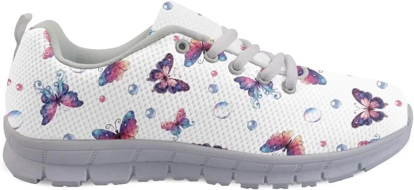 Shoes Women Casual Cozy Tennis Walking Athletic Sneakers Workout Lace-Up Breathable Lightweight Exercise Shoes for Ladies US 5-12