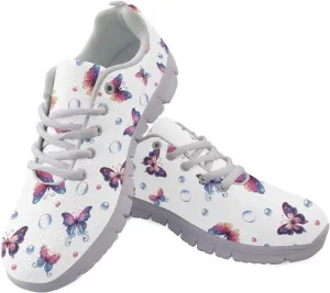Shoes Women Casual Cozy Tennis Walking Athletic Sneakers Workout Lace-Up Breathable Lightweight Exercise Shoes for Ladies US 5-12