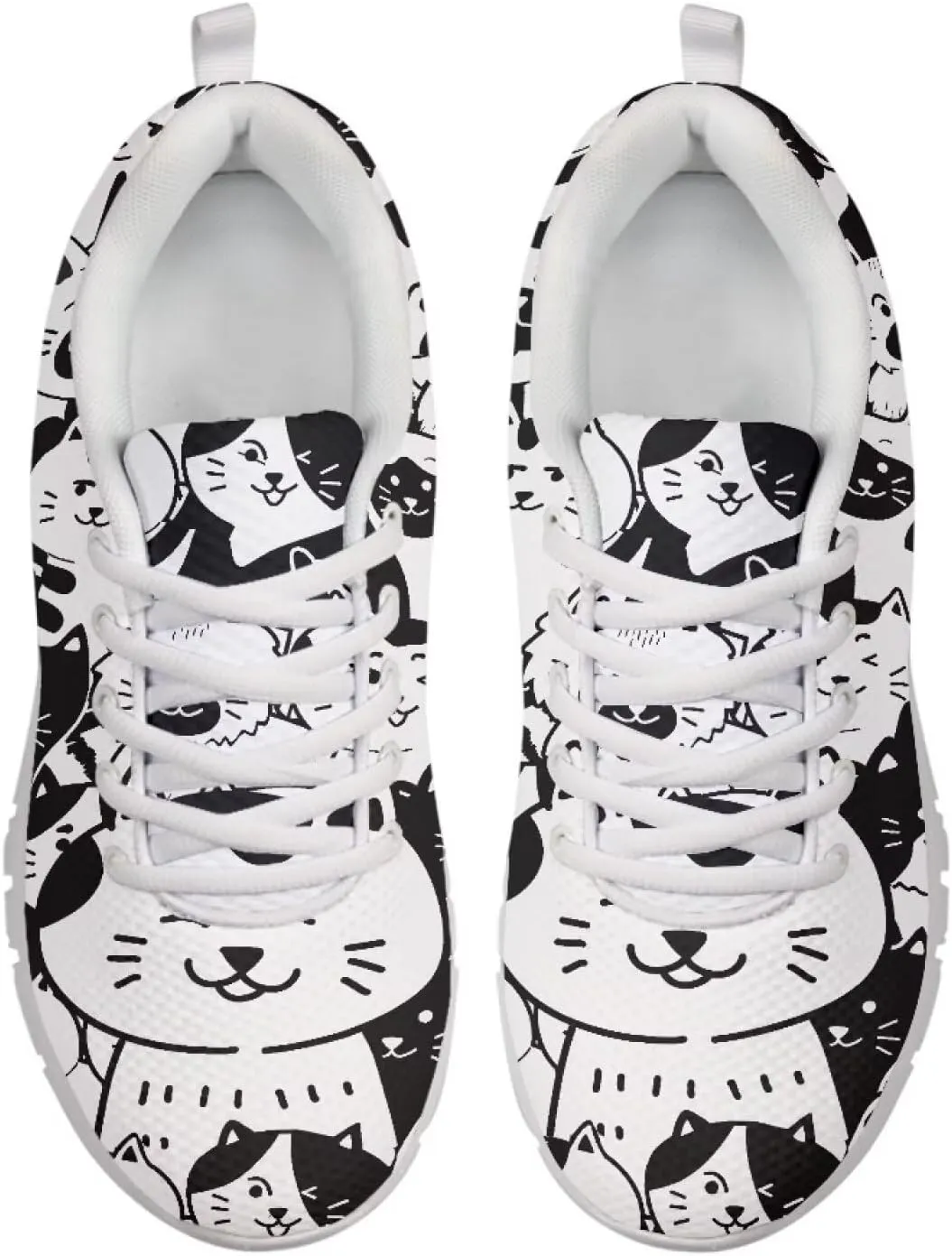 Shoes Women Casual Cozy Tennis Walking Athletic Sneakers Workout Lace-Up Breathable Lightweight Exercise Shoes for Ladies US 5-12