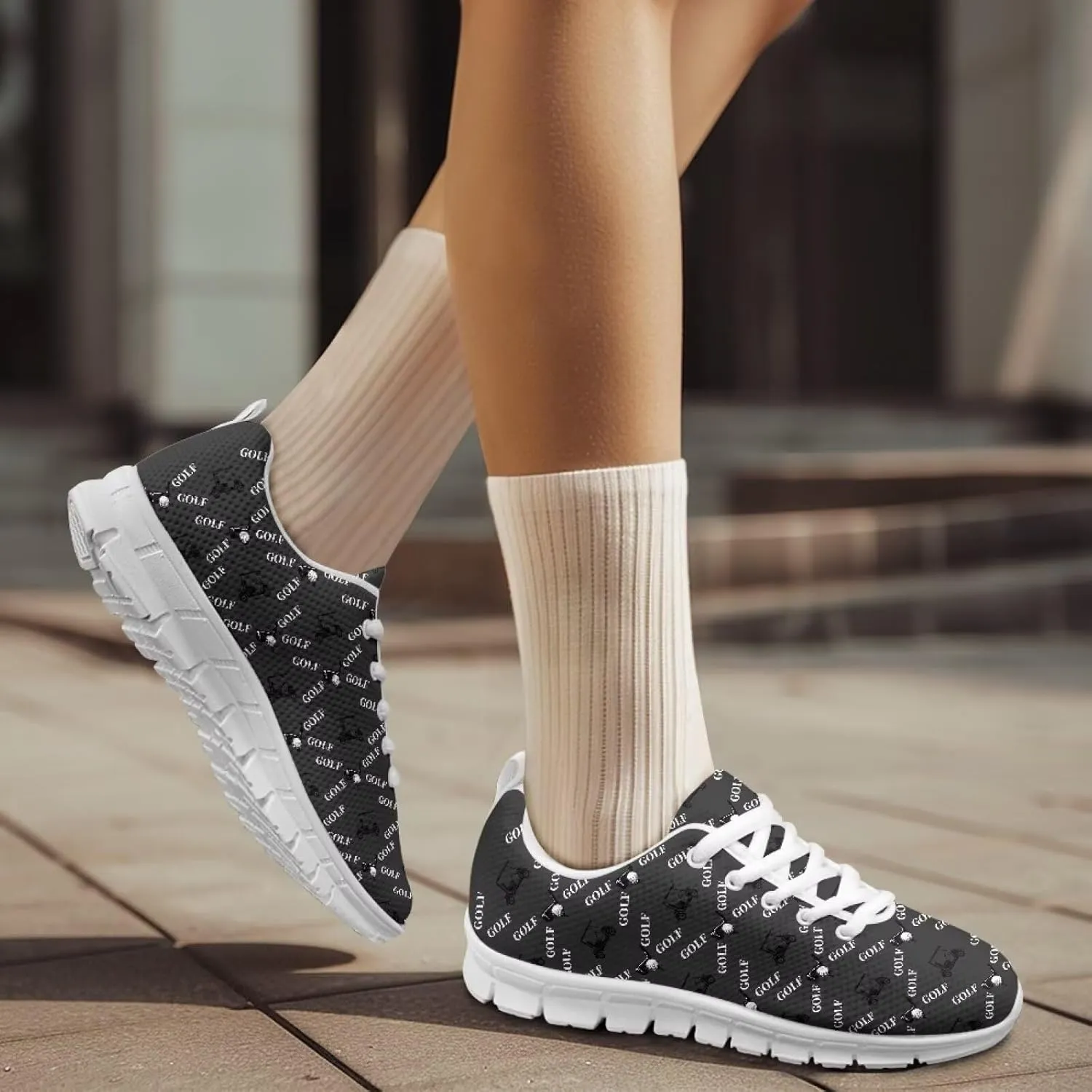 Shoes Women Casual Cozy Tennis Walking Athletic Sneakers Workout Lace-Up Breathable Lightweight Shoes for Ladies US 5-12