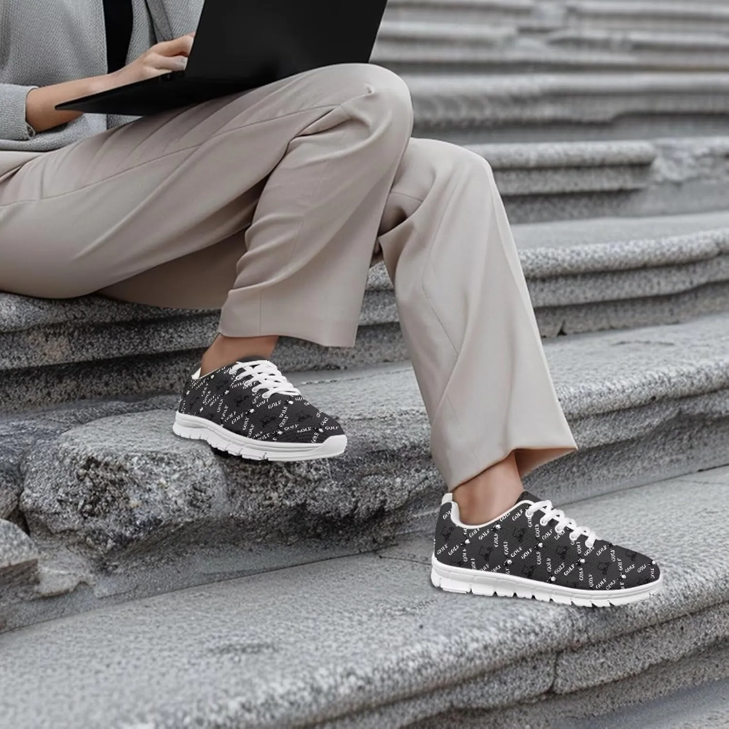 Shoes Women Casual Cozy Tennis Walking Athletic Sneakers Workout Lace-Up Breathable Lightweight Shoes for Ladies US 5-12