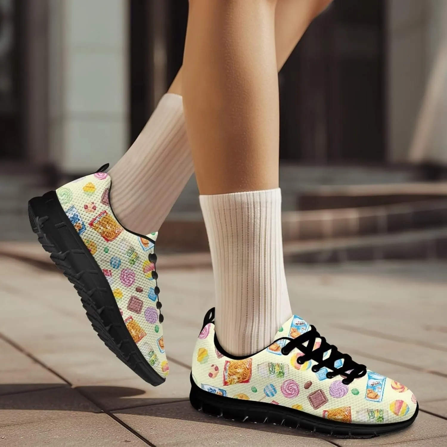 Shoes Women Flat Cozy Low Cut Lace-Up Tennis Sneakers Breathable Workout Lightweight Athletic Exercise Walking Shoes for Ladies US 5-12