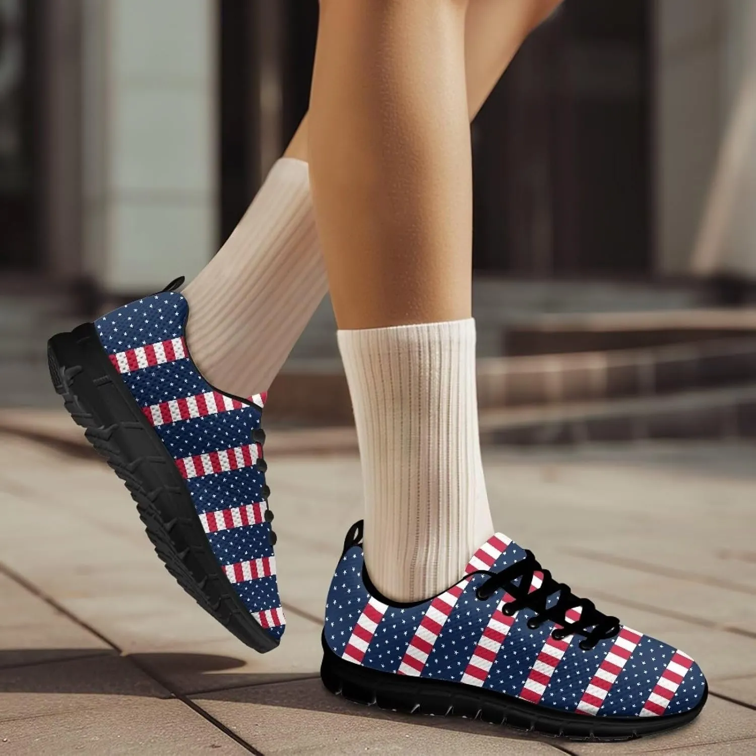 Shoes Women Flat Cozy Low Cut Lace-Up Tennis Sneakers Breathable Workout Lightweight Athletic Exercise Walking Shoes for Ladies US 5-12