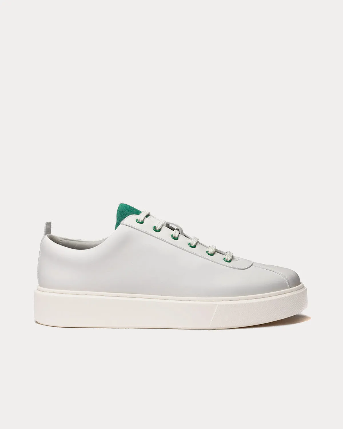 Sneaker 30 Leather White / Green Low Top Sneakers