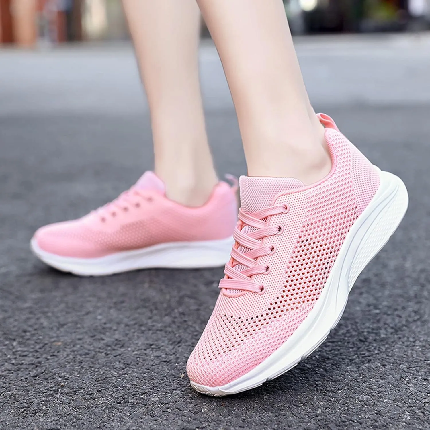 Sneakers for Women Running Shoes Fashion Walking Lace Up Womens Tennis Shoes Athletic Shoes Casual Shoes Sneakers Steel Toe Tennis Shoe Trainers Shoe