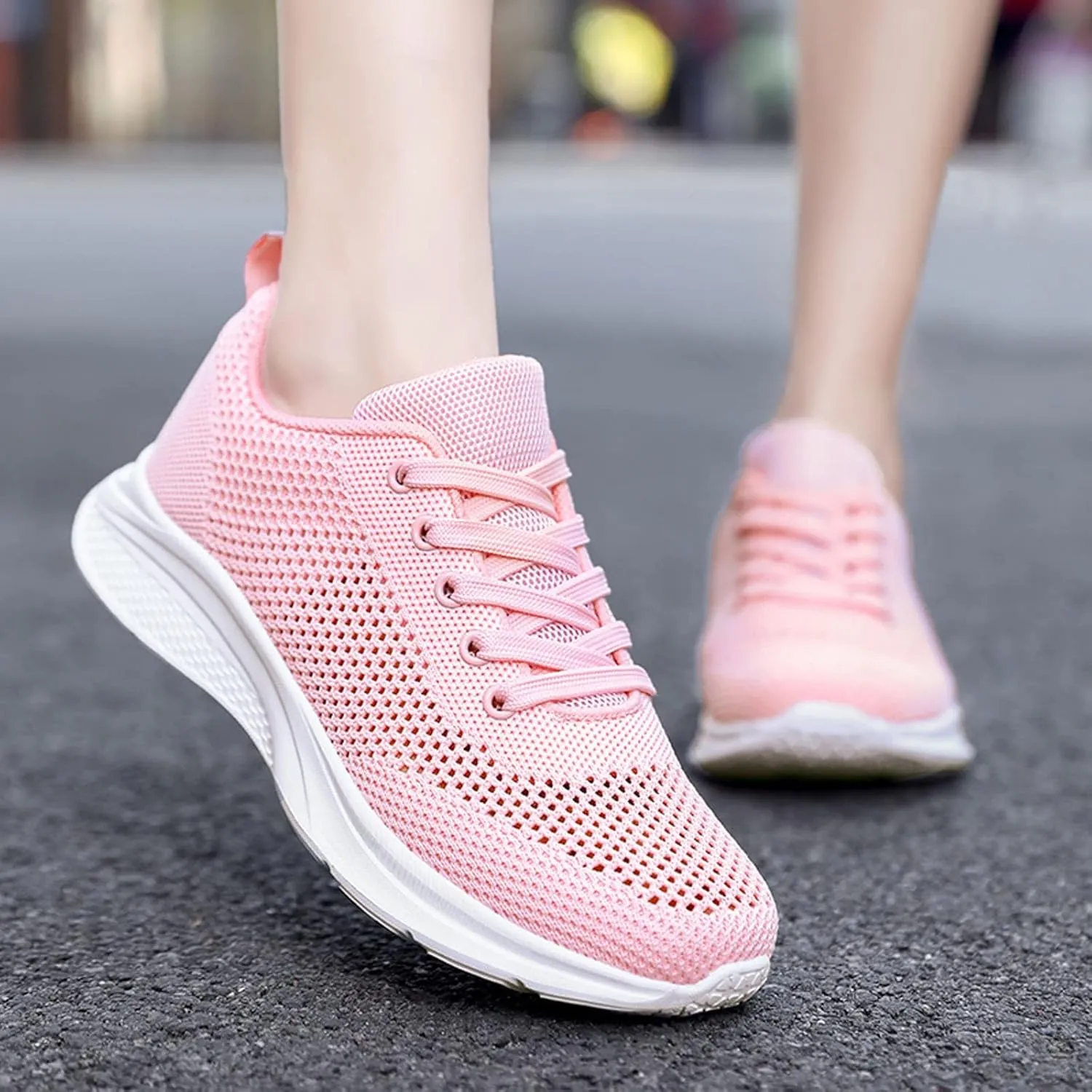 Sneakers for Women Running Shoes Fashion Walking Lace Up Womens Tennis Shoes Athletic Shoes Casual Shoes Sneakers Steel Toe Tennis Shoe Trainers Shoe