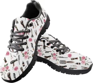 Sneakers Women Comfortable Non-Slip Tennis Hiking Shoes for Women Breathable Lace Up Workout Holiday Running Sneakers US 5-12
