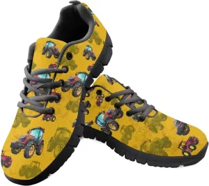 Sneakers Women Print Shoes Flat Comfortable Lace Up Low-Top Running Workout Shoes Women Anti-Slip Sport Outdoor Hiking Sneakers Ladies US 5-12