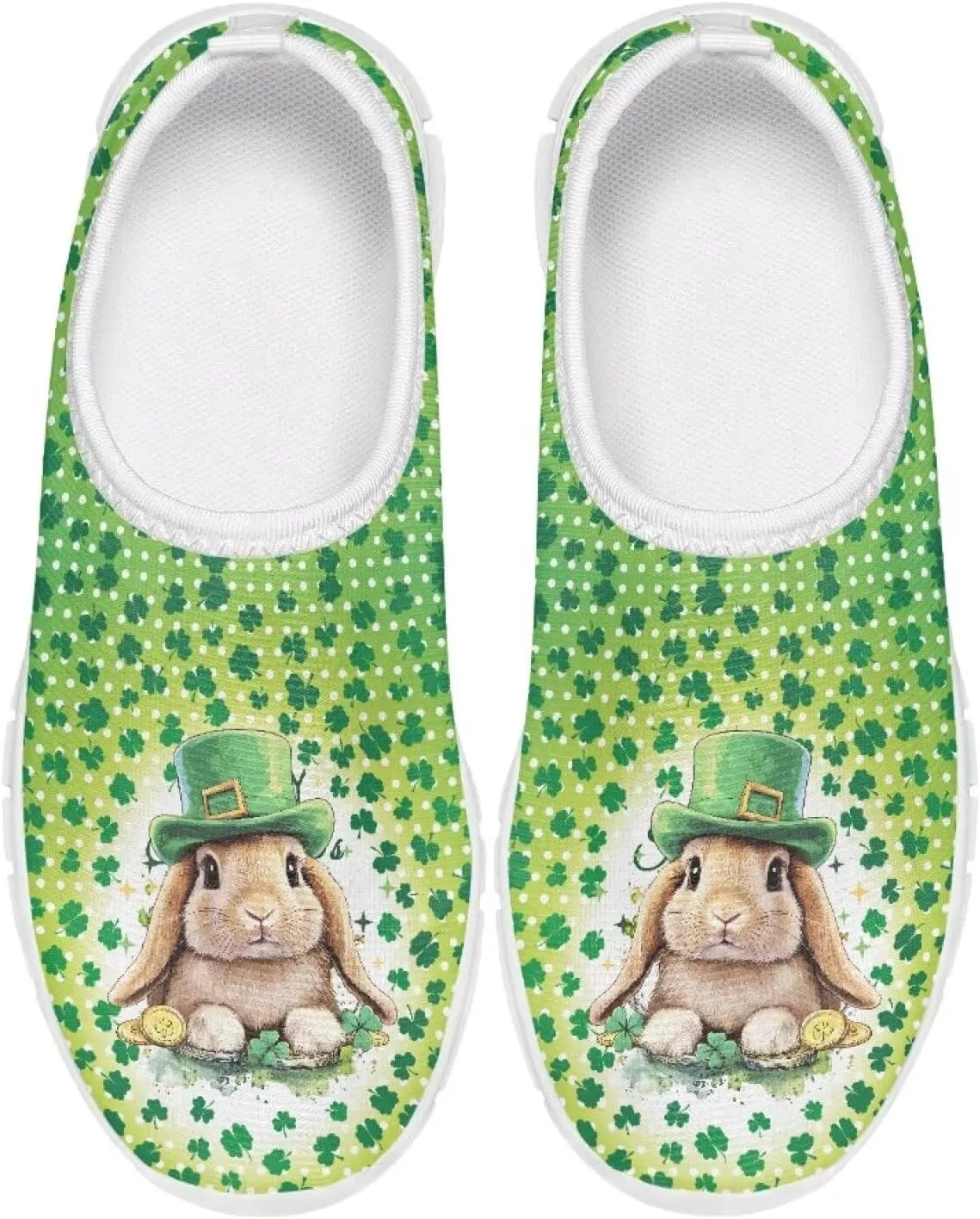 St. Patrick's Day Kids Slip On Sneakers Cute Slip On Shoes for Girls and Boys
