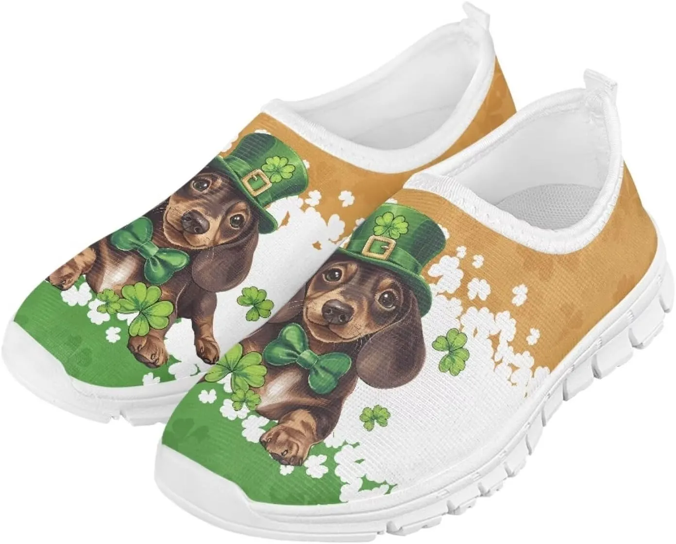St. Patrick's Day Kids Slip On Sneakers Cute Slip On Shoes for Girls and Boys