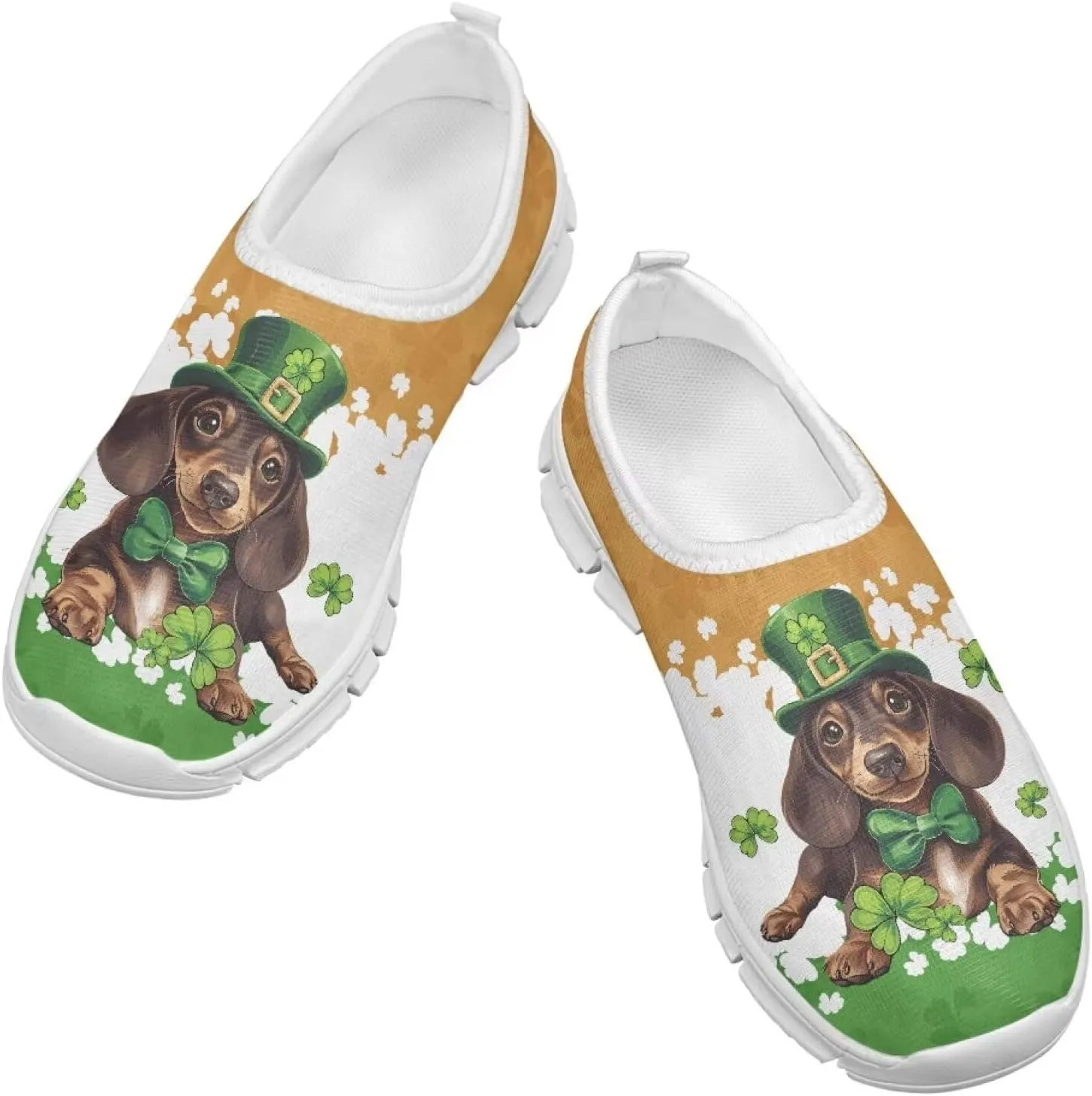 St. Patrick's Day Kids Slip On Sneakers Cute Slip On Shoes for Girls and Boys
