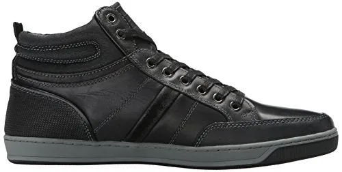 Steve Madden Men's Cartur Fashion Sneaker, Black Leather, 9 US/US Size Conversion M US