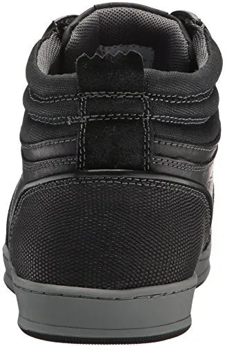 Steve Madden Men's Cartur Fashion Sneaker, Black Leather, 9 US/US Size Conversion M US