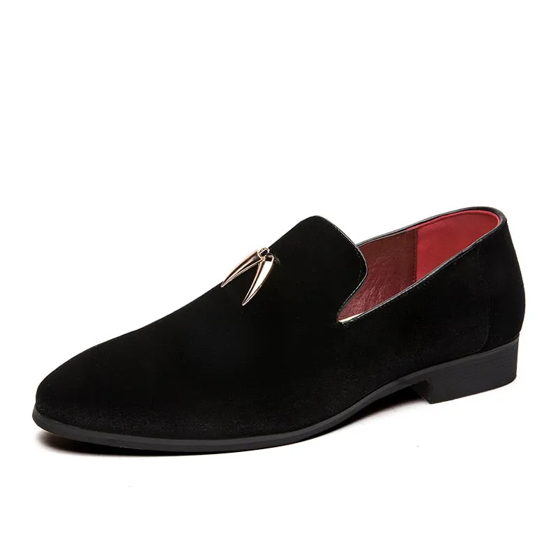 StylishSole™ - Men Velvet Flat Loafers