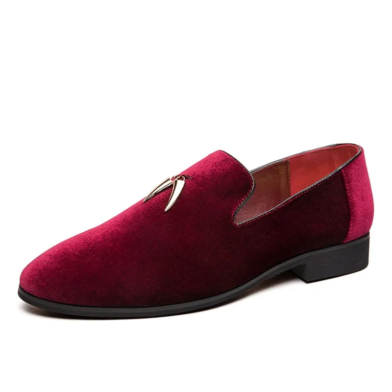 StylishSole™ - Men Velvet Flat Loafers