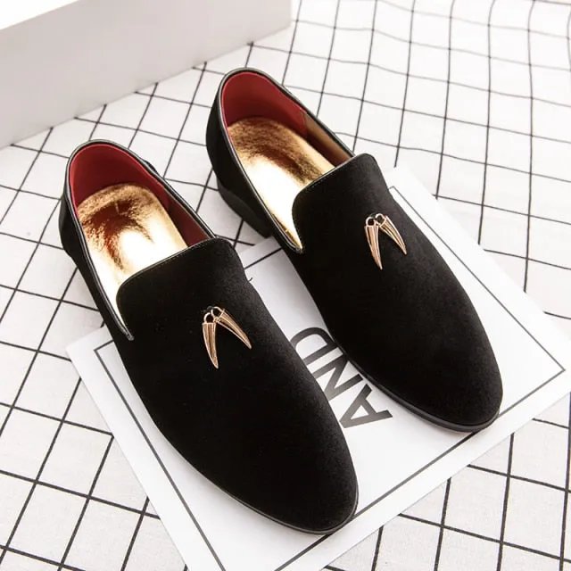 StylishSole™ - Men Velvet Flat Loafers