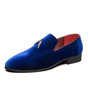 StylishSole™ - Men Velvet Flat Loafers