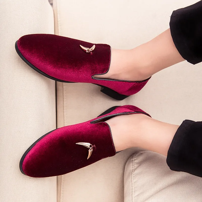 StylishSole™ - Men Velvet Flat Loafers