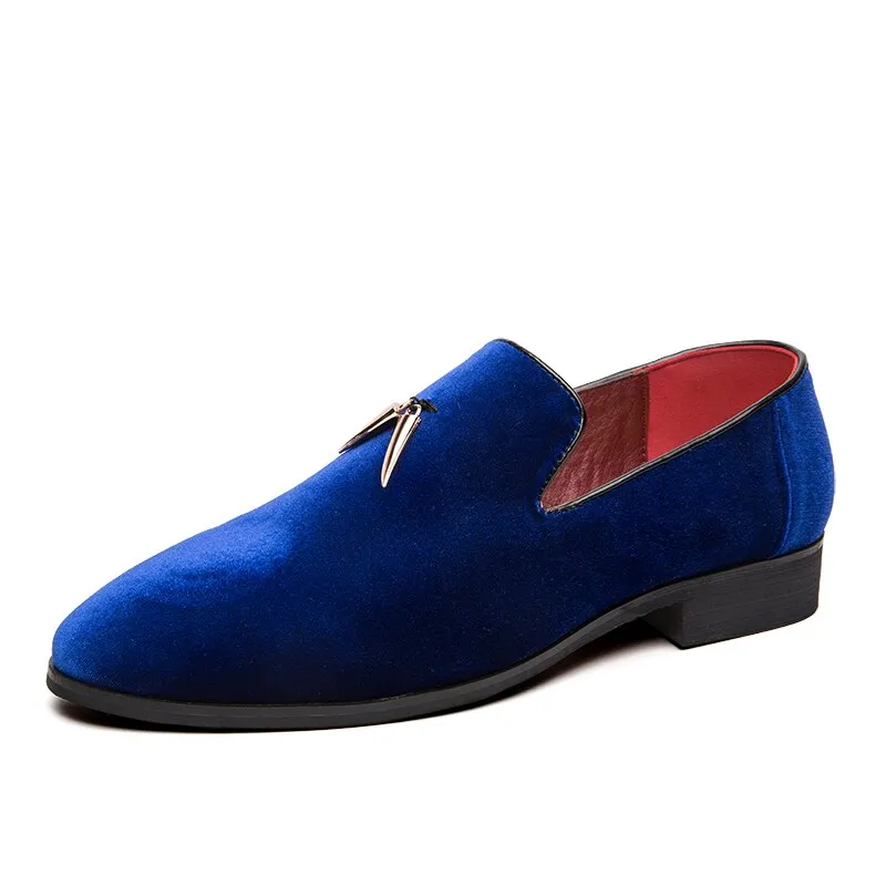 StylishSole™ - Men Velvet Flat Loafers