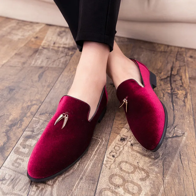 StylishSole™ - Men Velvet Flat Loafers