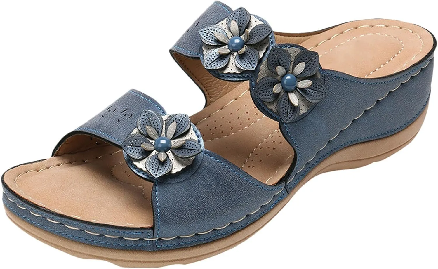 Summer Casual Sandals Women Orthopedic Flip Flops Arch Support Adjustable Straps Non Slip Beach Walking Shoes Thick Cushion