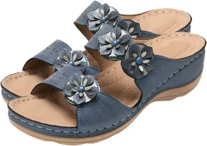Summer Casual Sandals Women Orthopedic Flip Flops Arch Support Adjustable Straps Non Slip Beach Walking Shoes Thick Cushion