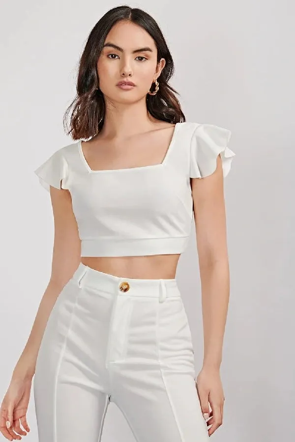 Sunny Confidence Tie-Back Halter Top