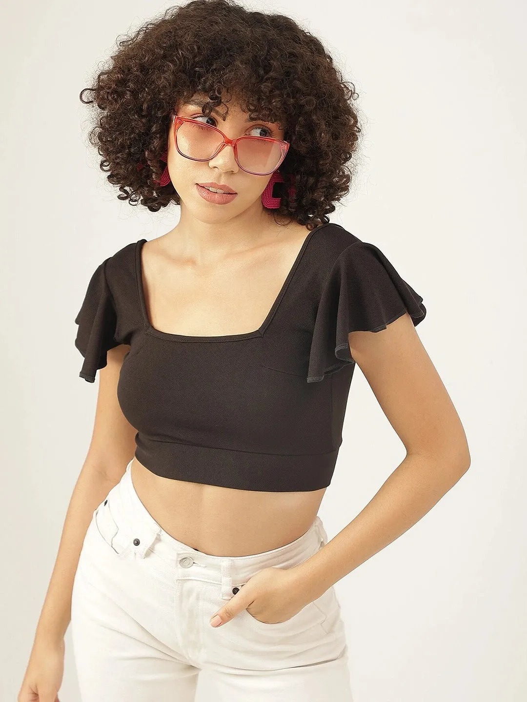 Sunny Confidence Tie-Back Halter Top