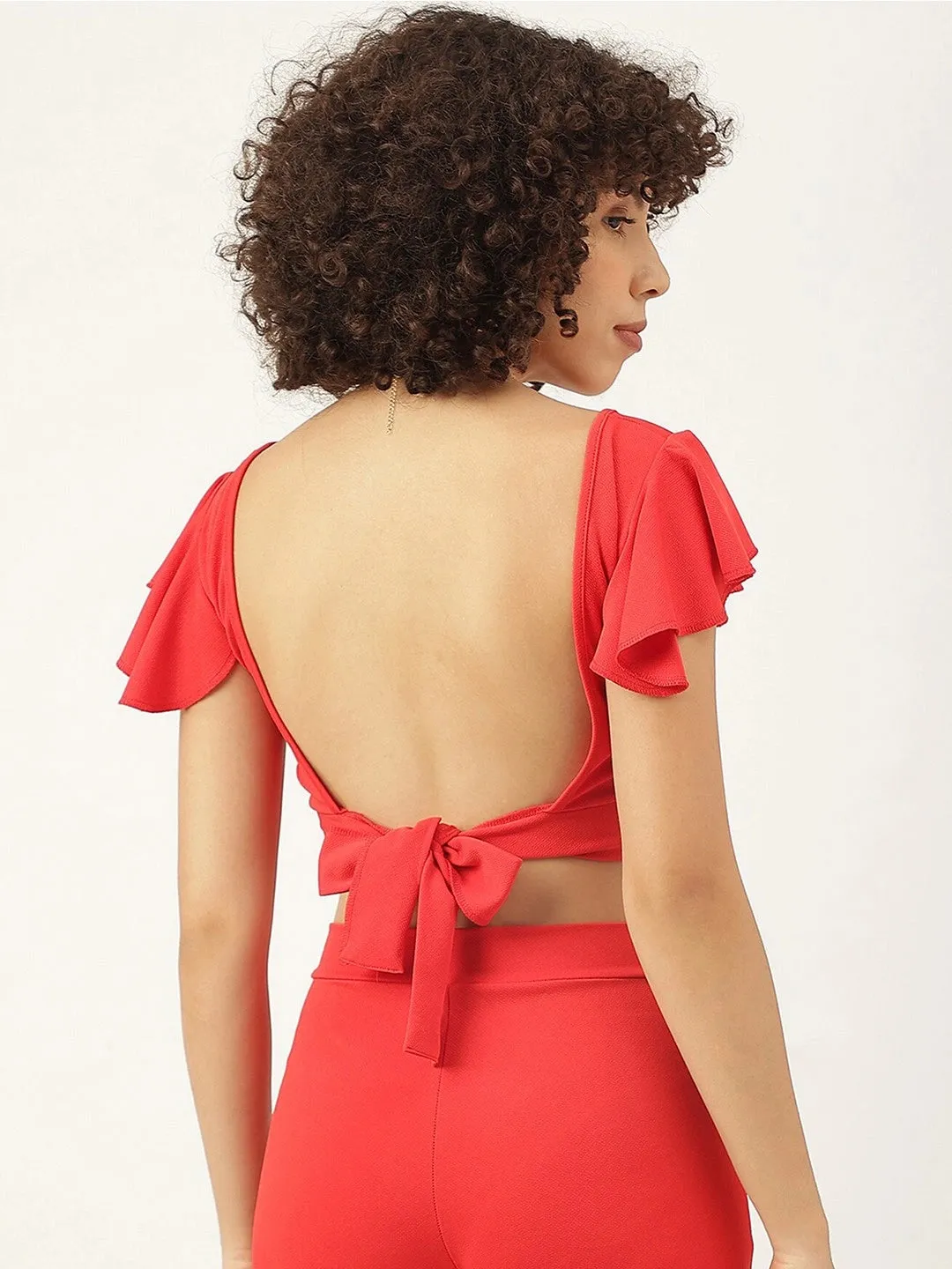 Sunny Confidence Tie-Back Halter Top