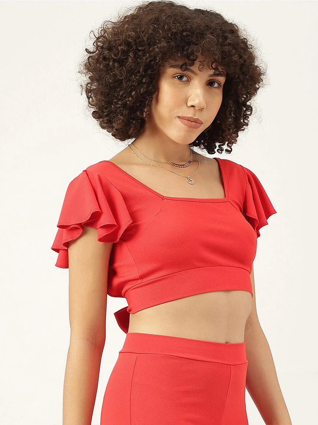 Sunny Confidence Tie-Back Halter Top