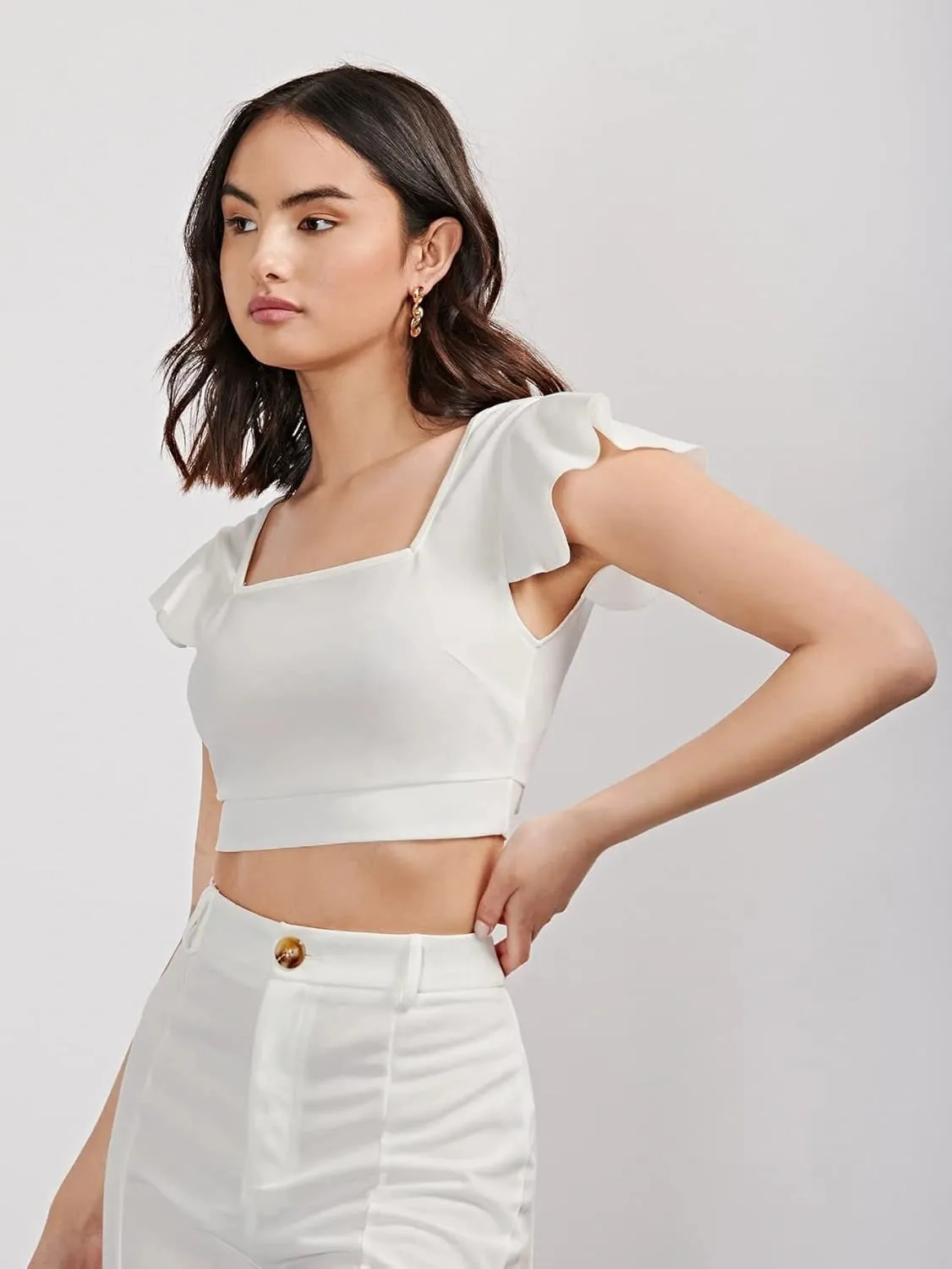 Sunny Confidence Tie-Back Halter Top