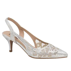 Taxi Women's Christy Kitten Heels- Silver