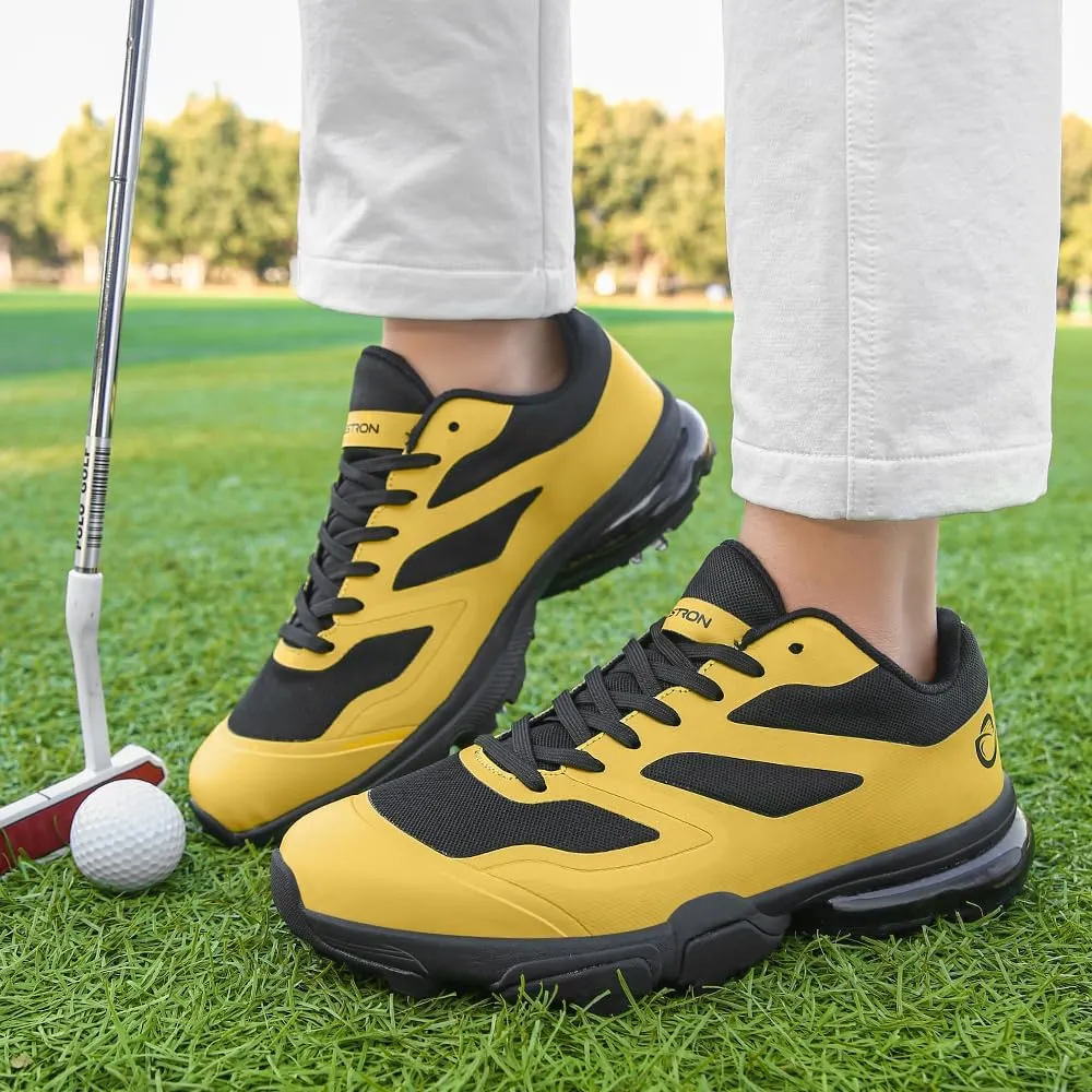THESTRON New Men Golf Shoes 8 Spikes Professional Outdoor Golf Sport Sneaker for Men