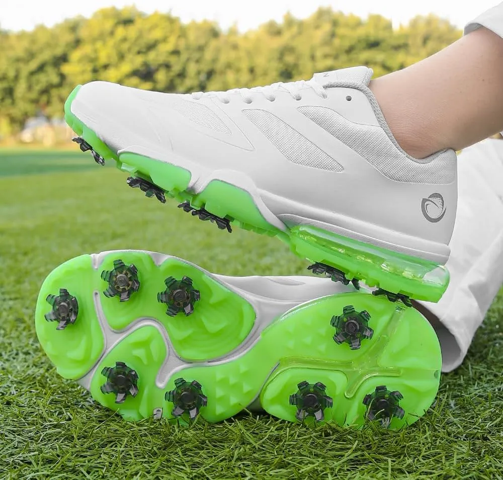 THESTRON New Men Golf Shoes 8 Spikes Professional Outdoor Golf Sport Sneaker for Men