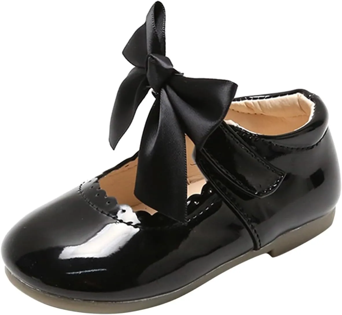 Toddler Little Girls Dress Ballet Mary Jane Bow Flat Shoes Flower Girl Dress Shoes Party School Shoes Toddler Shoes