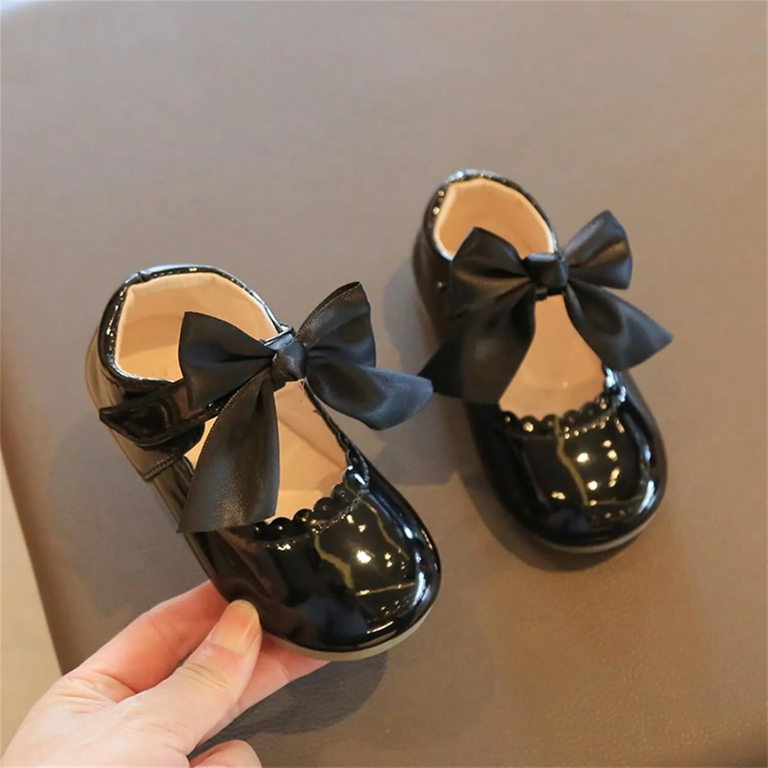 Toddler Little Girls Dress Ballet Mary Jane Bow Flat Shoes Flower Girl Dress Shoes Party School Shoes Toddler Shoes