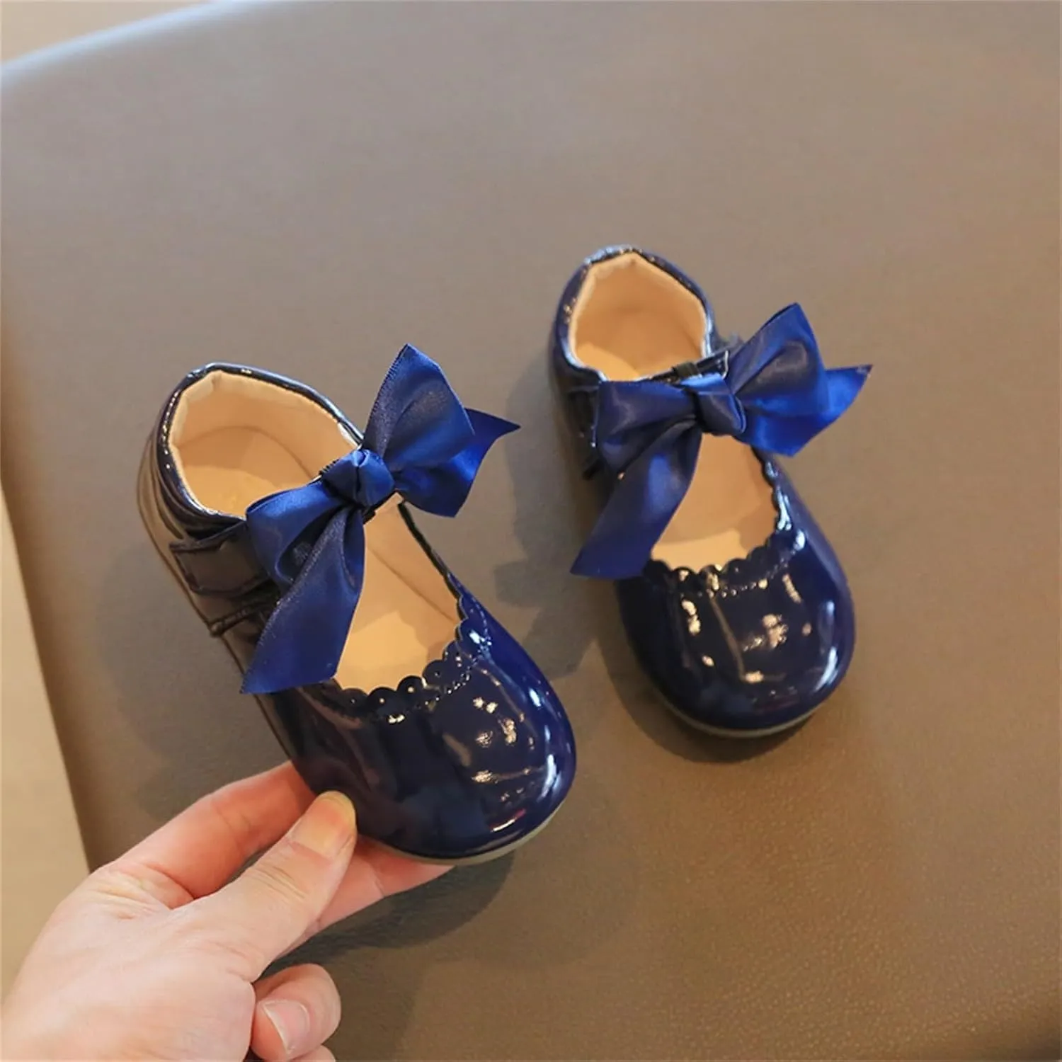 Toddler Little Girls Dress Ballet Mary Jane Bow Flat Shoes Flower Girl Dress Shoes Party School Shoes Toddler Shoes