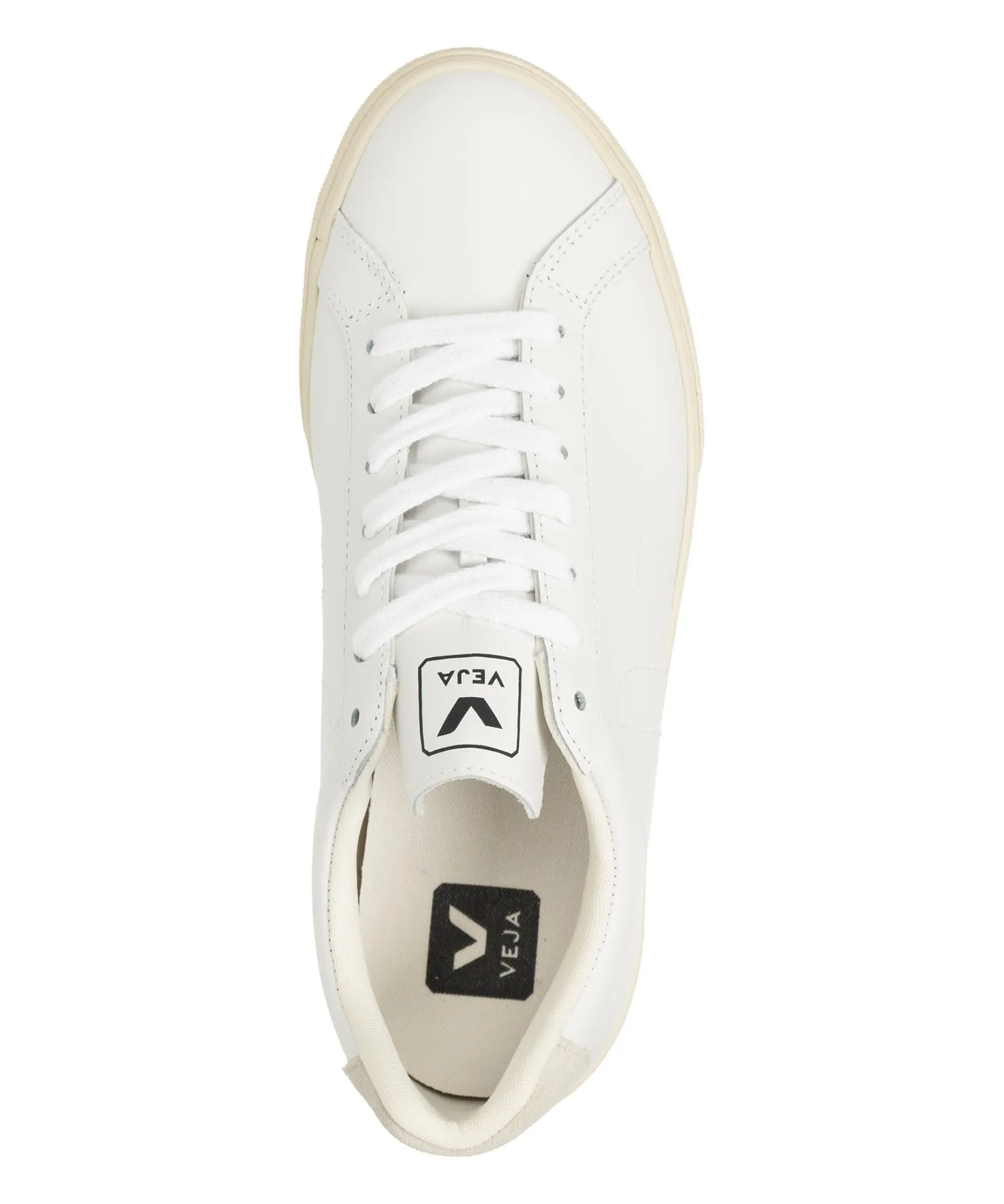VEJA Esplar Logo Leather Women's Sneakers – Sustainable and Stylish Footwear, Extra White