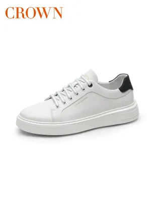 Walk on Clouds: Crown's Luxurious Leather Sneakers for Effortless Elegance