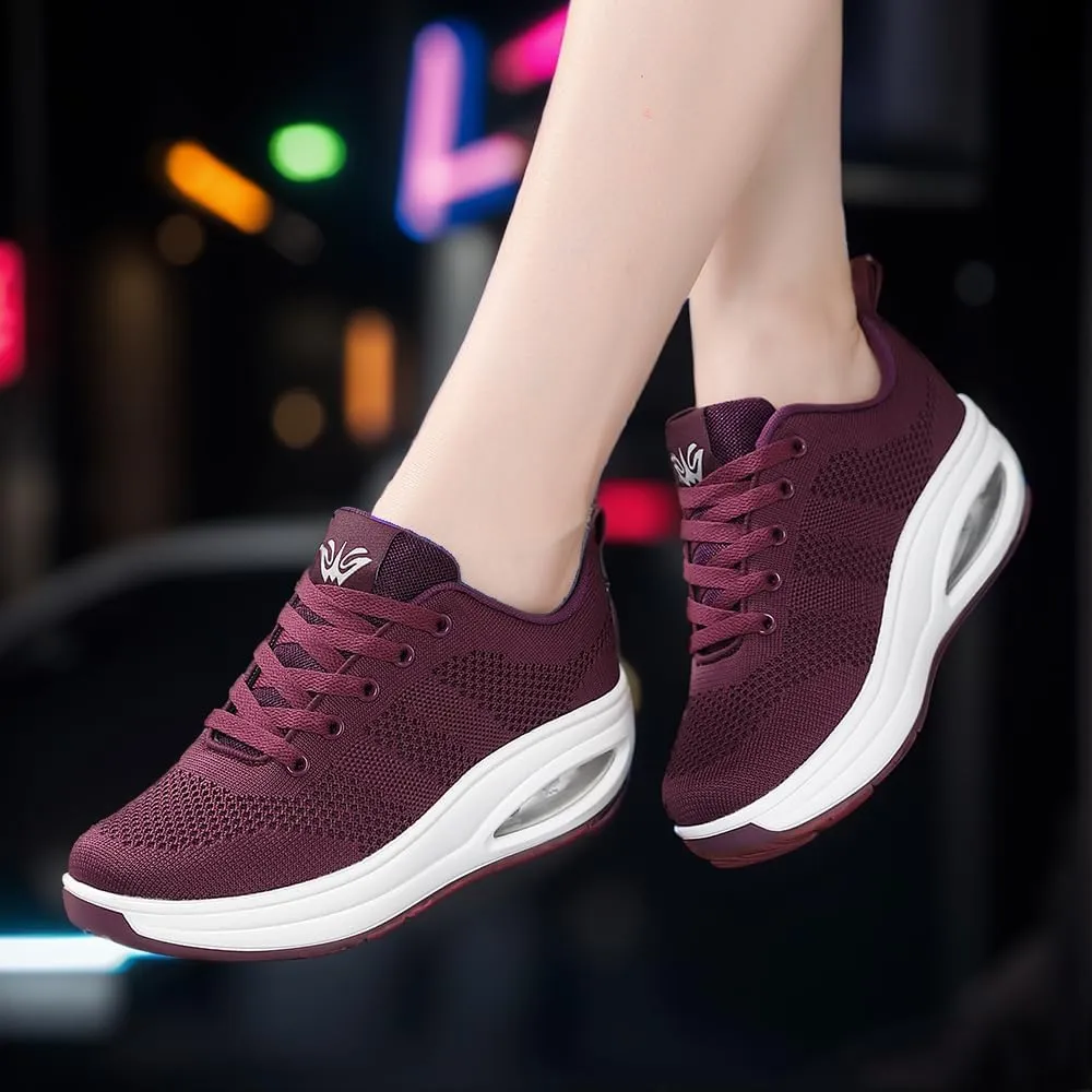 Walking Shoes for Women Air Cushion Nurse Slip Resistant Work Sock Sneakers Food Service Platform Comfortable Weight Light
