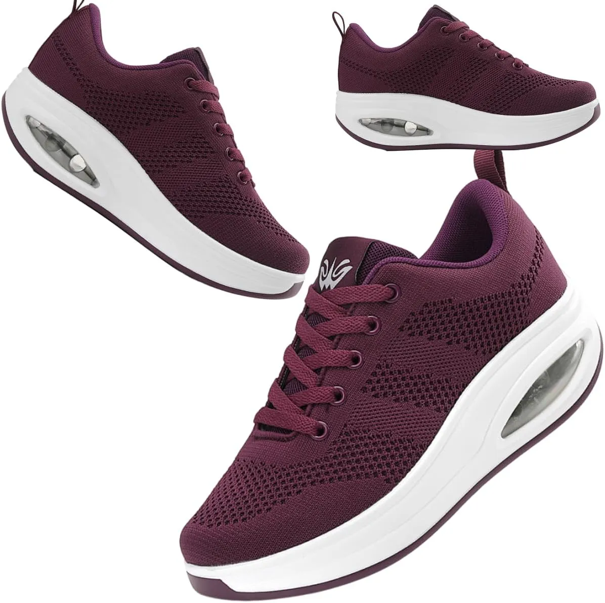 Walking Shoes for Women Air Cushion Nurse Slip Resistant Work Sock Sneakers Food Service Platform Comfortable Weight Light