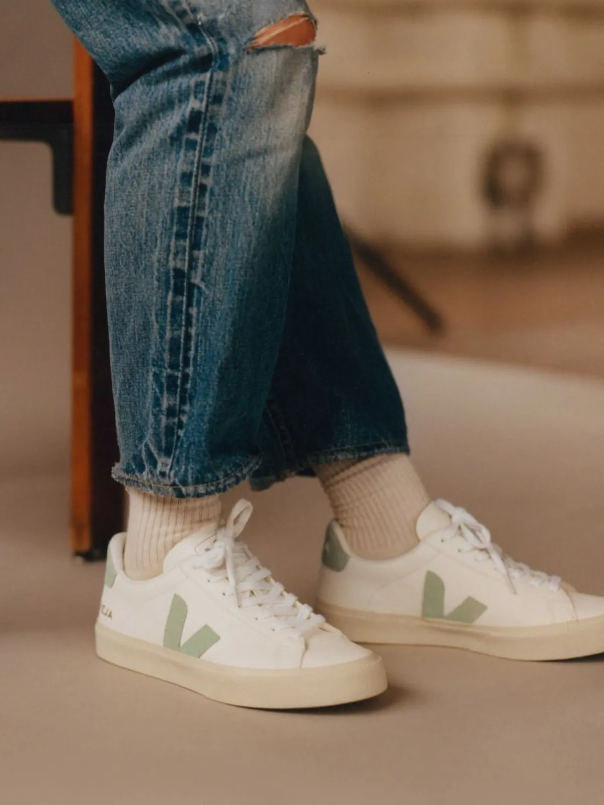 W.CAMPO CHROMEFREE LEATHER SNEAKER EXTRA WHITE MATCH
