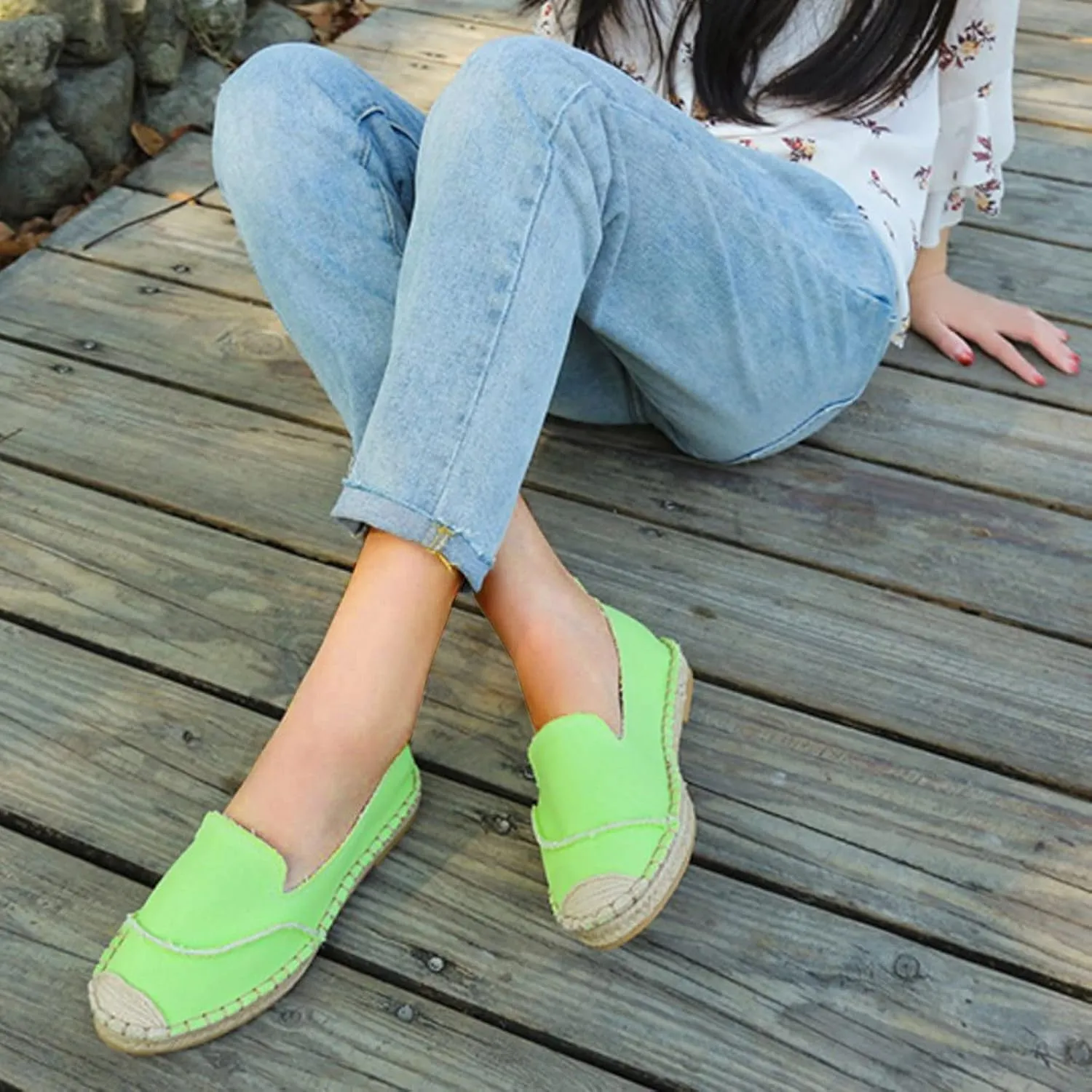 Women Casual Dress Shoes Size 11 Shoes Women's Flat Shallow Color Canvas Womens Casual Slip on Shoes Canvas