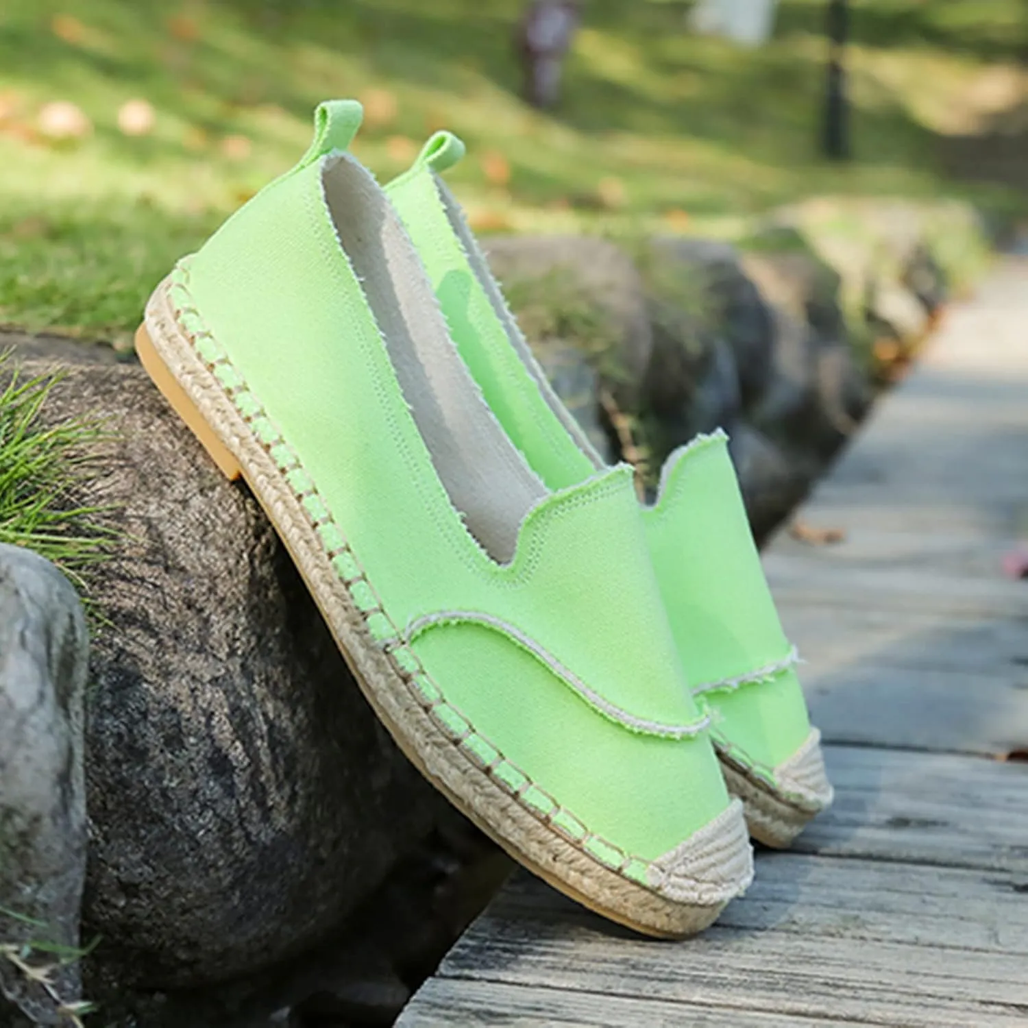 Women Casual Dress Shoes Size 11 Shoes Women's Flat Shallow Color Canvas Womens Casual Slip on Shoes Canvas